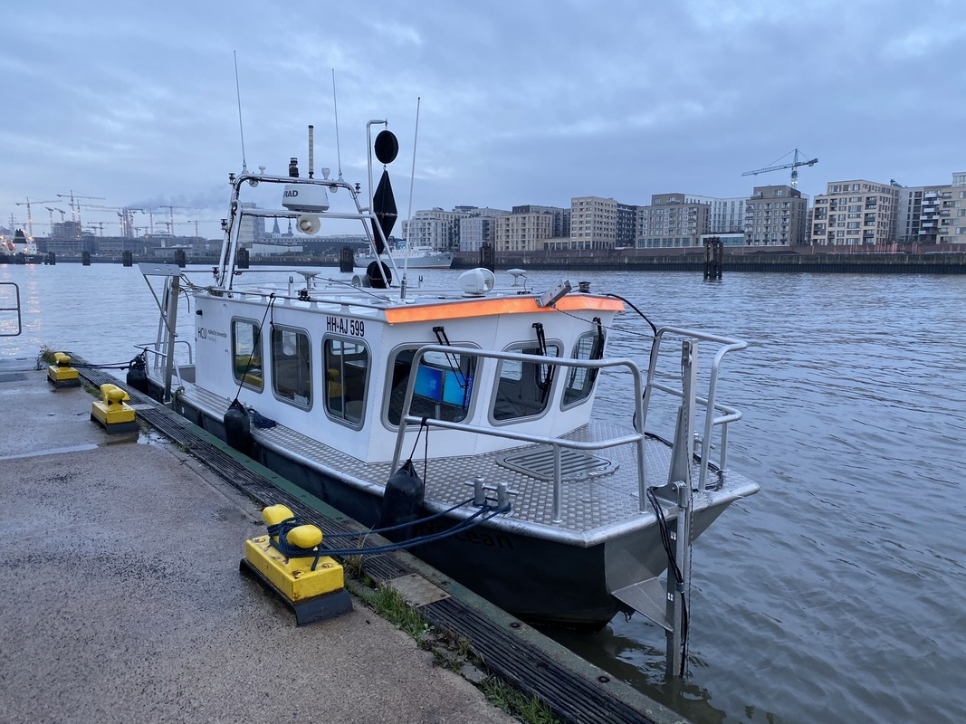 Das Messboot "DVOcean" steht den Studierenden des Studiengangs als Teil der Ausbildung zur Verfügung (Foto: HCU Kommunikation) 