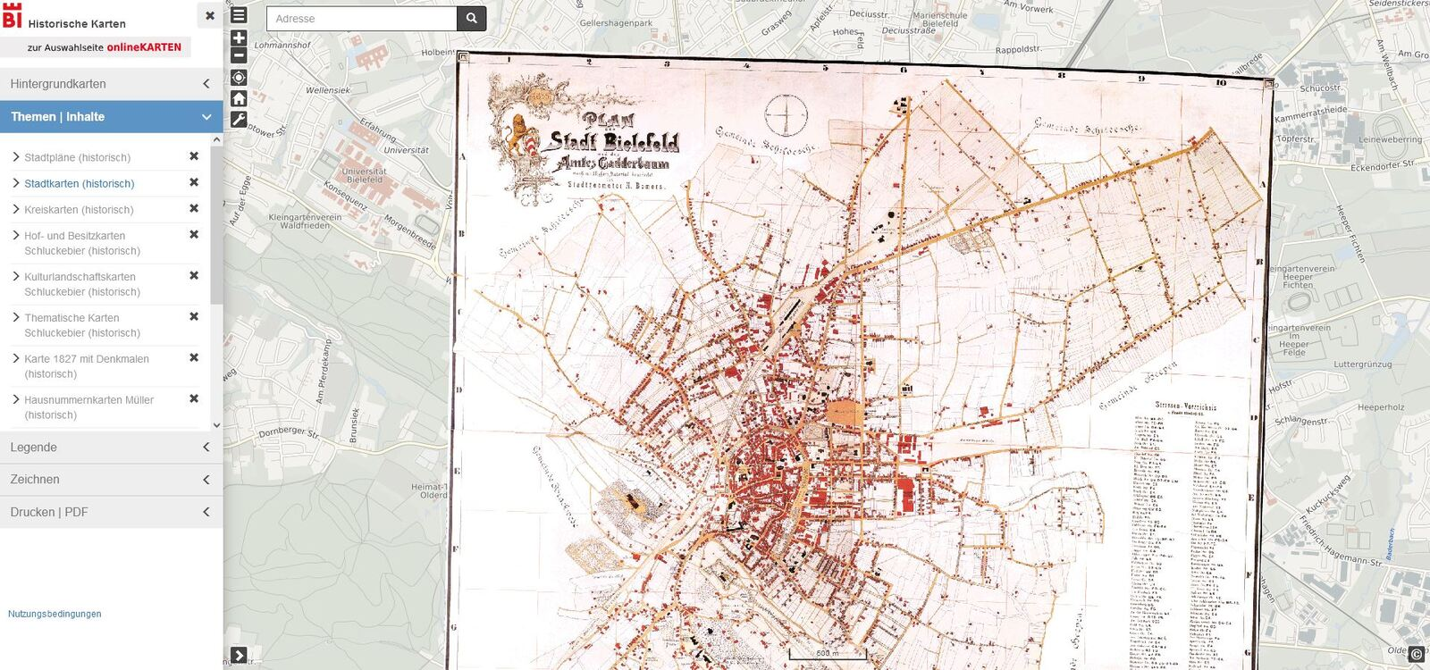 Bild: Stadt Bielefeld, Amt für Geoinformation und Kataster