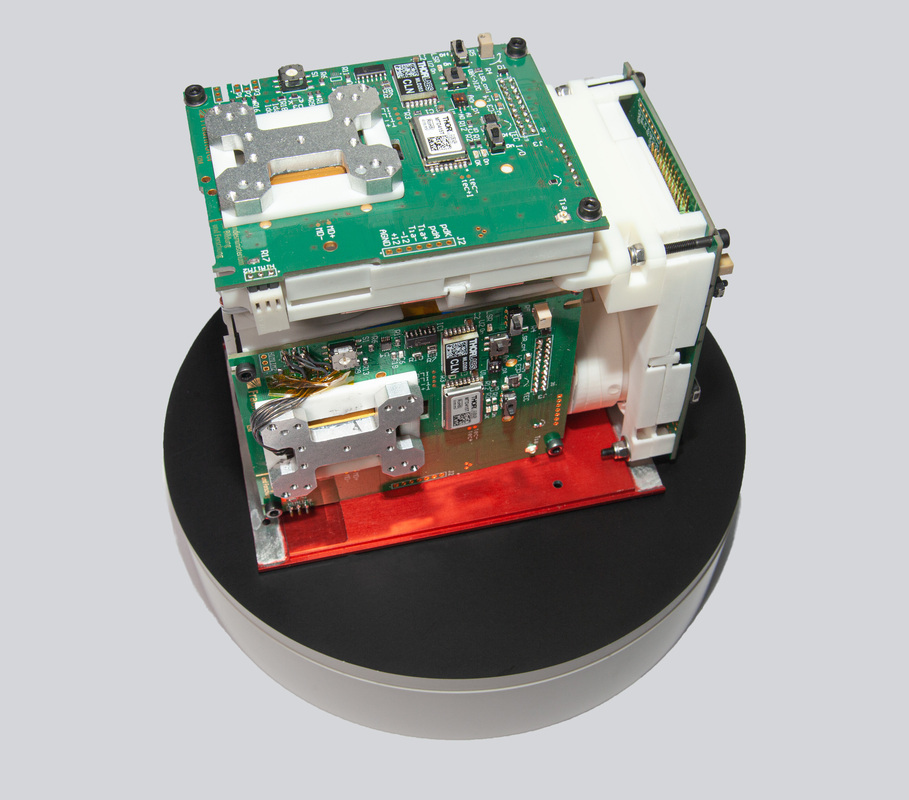 Reales Modell des interferometrischen Miniaturgyroskops (IFOG). © Fraunhofer IZM