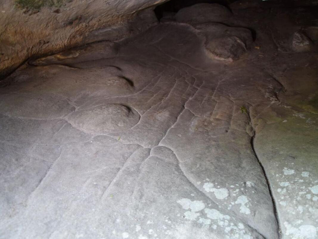 Ansicht der dreidimensionalen Karte auf dem Boden der Höhle Ségognole 3. Bild: Dr. Médard Thiry, University of Adelaide