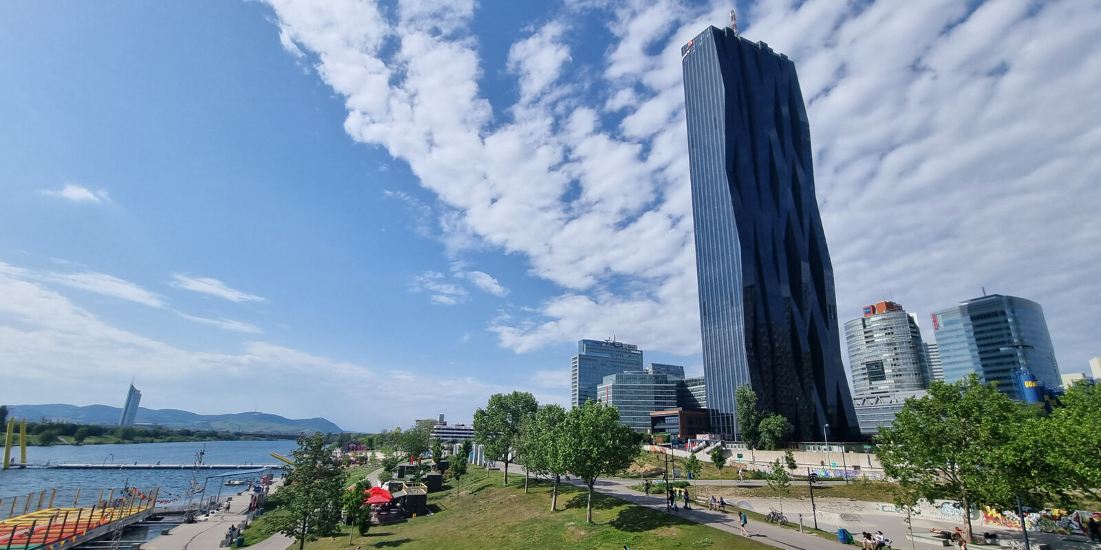 Messungen für das Projekt InfraHealth fanden unter anderem am DC Tower in Wien statt. Bildquelle: IGMS - TU Graz 