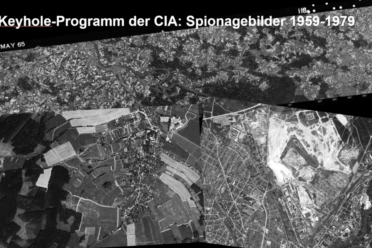 Spionagebilder_Keyhole Programm (© TU Dresden, Juniorprofessur für Umweltfernerkundung)  Die historischen Satellitenaufnahmen wurden von Prof. Matthias Forkel und seinem Team vom Lehrstuhl für Umweltfernerkundung der TU Dresden aufbereitet und zusammen mit dem Sächsischen Landesamt für Umwelt, Landwirtschaft und Geologie (LfULG) mit künstlicher Intelligenz ausgewertet, um daraus Veränderungen von den 1960er Jahren bis ins Heute zu kartieren. Ab 27. März 2025 sind die Luftbilder im Geoportal Sachsenatlas für jeden frei zugänglich.