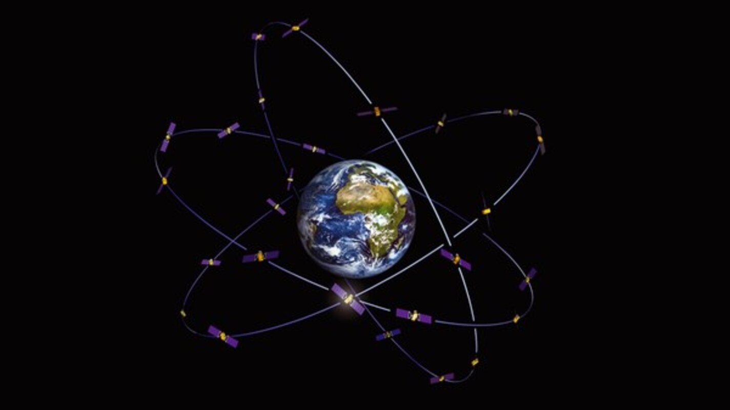 Wie genau gehen die Uhren der Navigationssatelliten? Bild: ESA